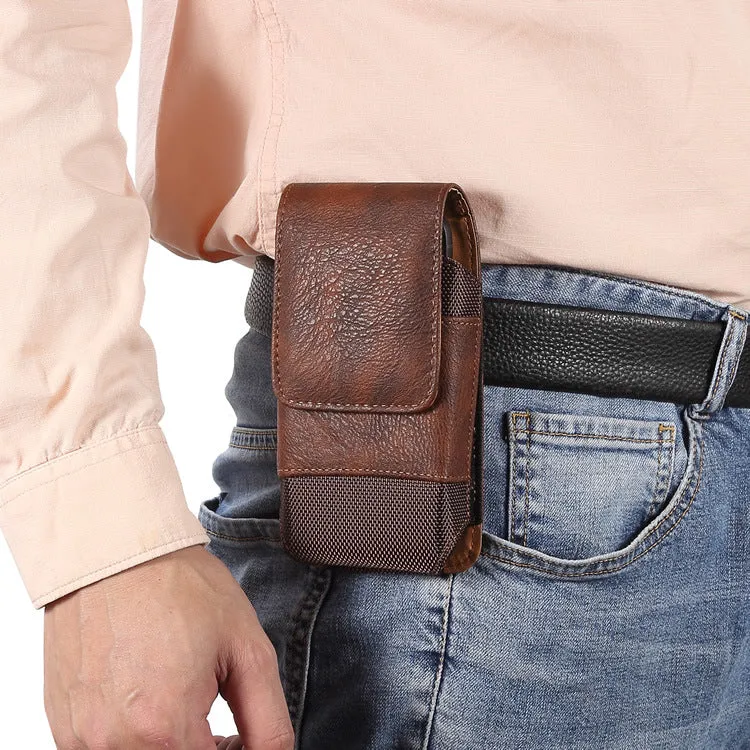 Men's Mobile Nylon Oxford Cloth Elderly Slot Straight Bags