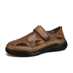 Men's Toe-Cap Breathable Hollow Mesh Water Shoe
