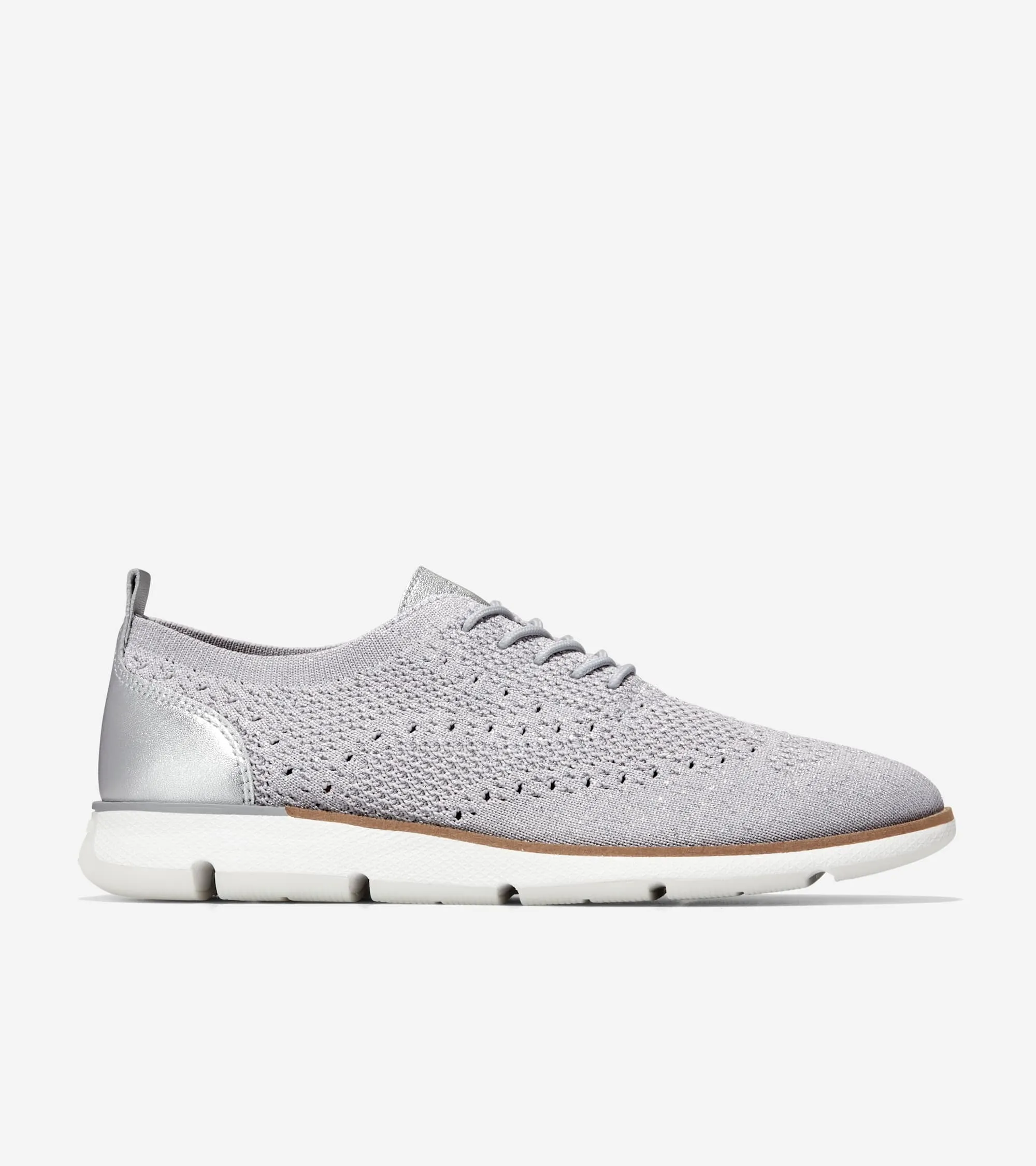 Metallic Slip On 4.Zerogrand Flat Stitchlite Haan Virtual Loafers Cole Microchip/Silver Large assortment