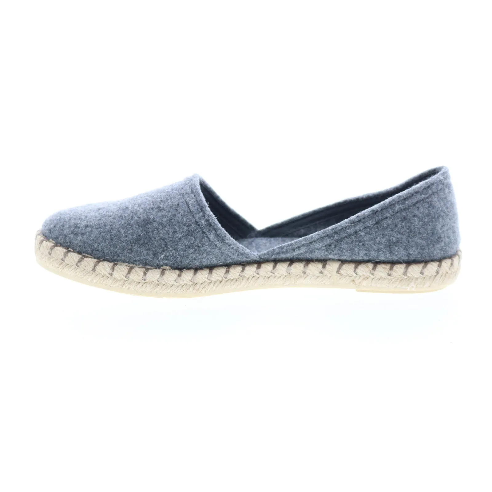 Miz Mooz Costa Womens Gray Canvas Slip On Loafer Flats Shoes