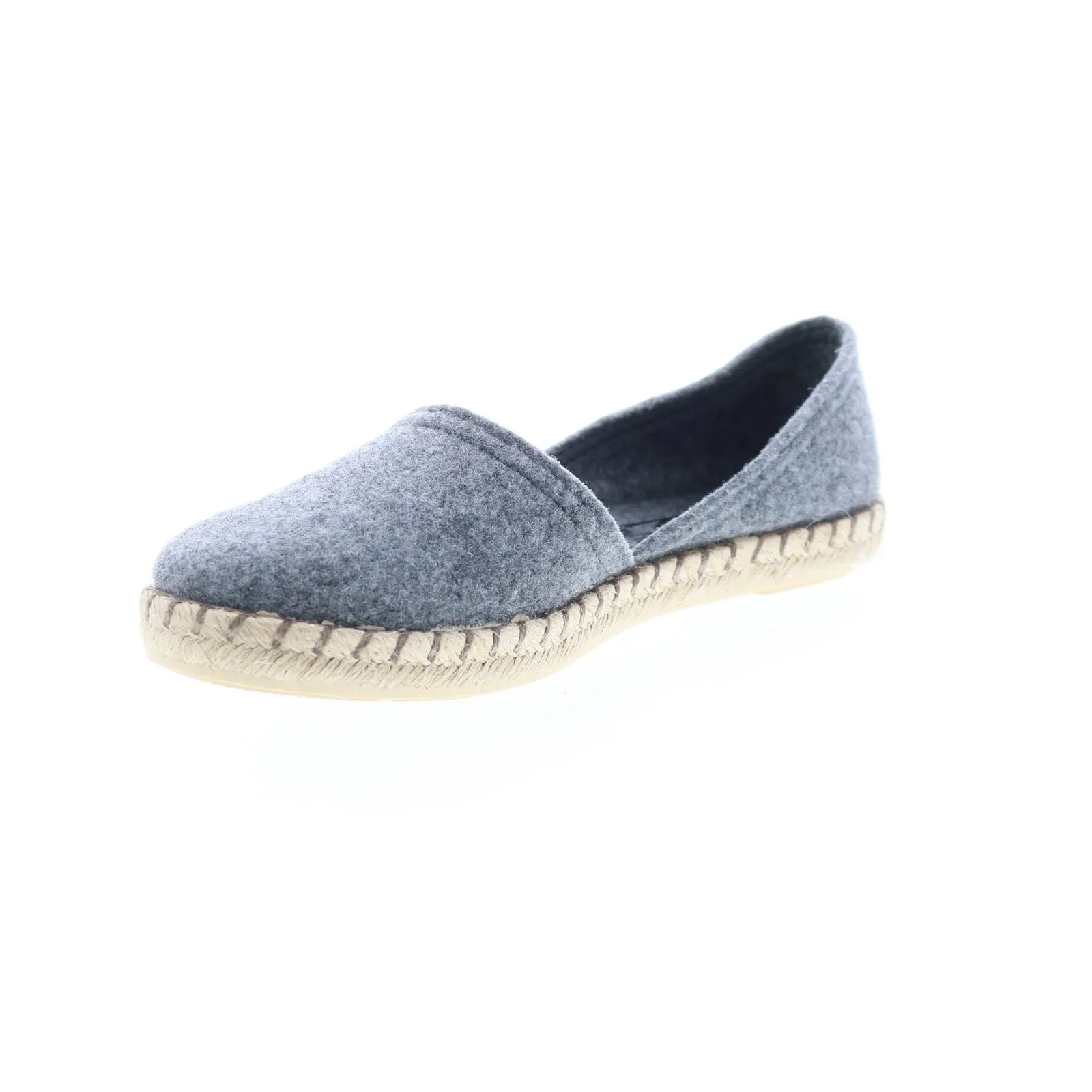 Miz Mooz Costa Womens Gray Canvas Slip On Loafer Flats Shoes