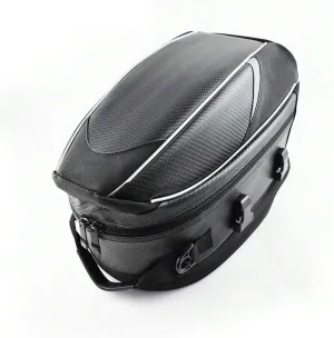 Motorcycle Tail Bag for Triumph Street Triple 765 Street Bike, Large Capacity Water-Resistant Wear-Resistant Motorcycle Helmet Bag, Expandable Rear Seat Storage Luggage Backpack