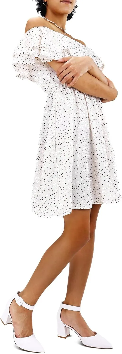mysoft Women's Pointed Toe Low Chunky Heels Closed Toe Ankle Strap Dress Pump Shoes - Available in Wide Sizes