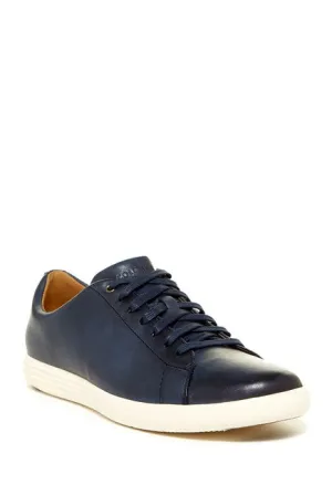 Navy Crosscourt Grand Lace-Up Sneakers Fashion Sturdy Brnsh II Leather Cole Haan Extensive selection