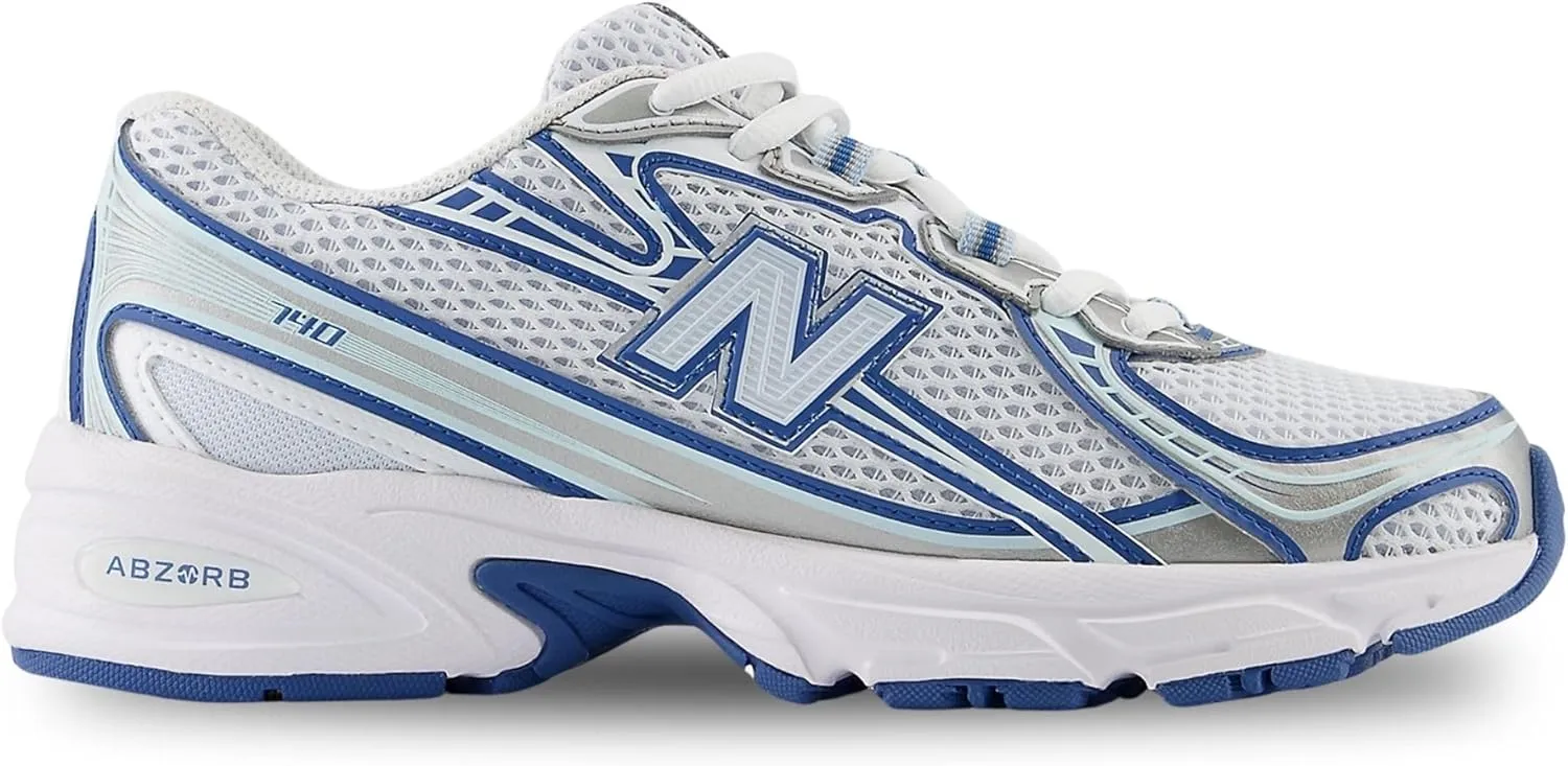 New Balance 740 Big Kids Shoes (Ice Blue Silver, 4.5)