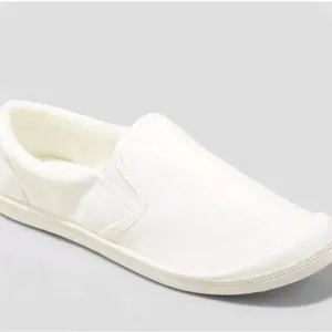 New Mad Love Kasandra Women's Canvas Sneakers Slip On White