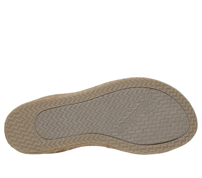 NEW Women's SKECHERS SLIP-INS BEVERLEE LUX Navy MESH Wedge Sandal AUTHENTIC IN BOX