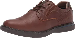 Nunn Bush mens Bayridge Plain Toe Lightweight Leather Lace- Up Oxford, Brown, 10.5 Wide US