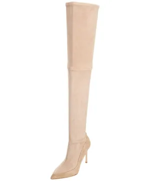 Only a few left Stiletto Positive feedback Boots Skin Thigh Pointy Suede La Pour Sandstone Tight Cassie Victoire