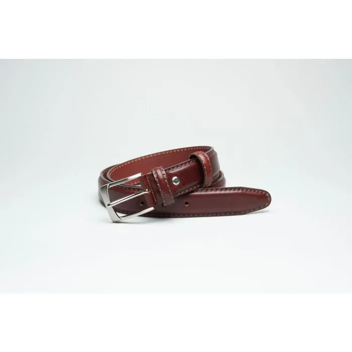 OXFORD LEATHERCRAFT <BR>
Leather Belt <BR>
Burgundy <BR>