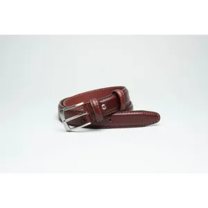 OXFORD LEATHERCRAFT <BR>
Leather Belt <BR>
Burgundy <BR>