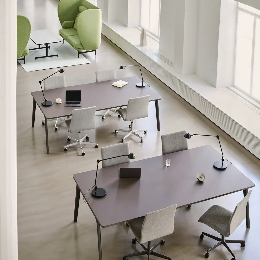 Oxford Low Back Chair - 5 Star Base w/ Casters - Height Adjustable