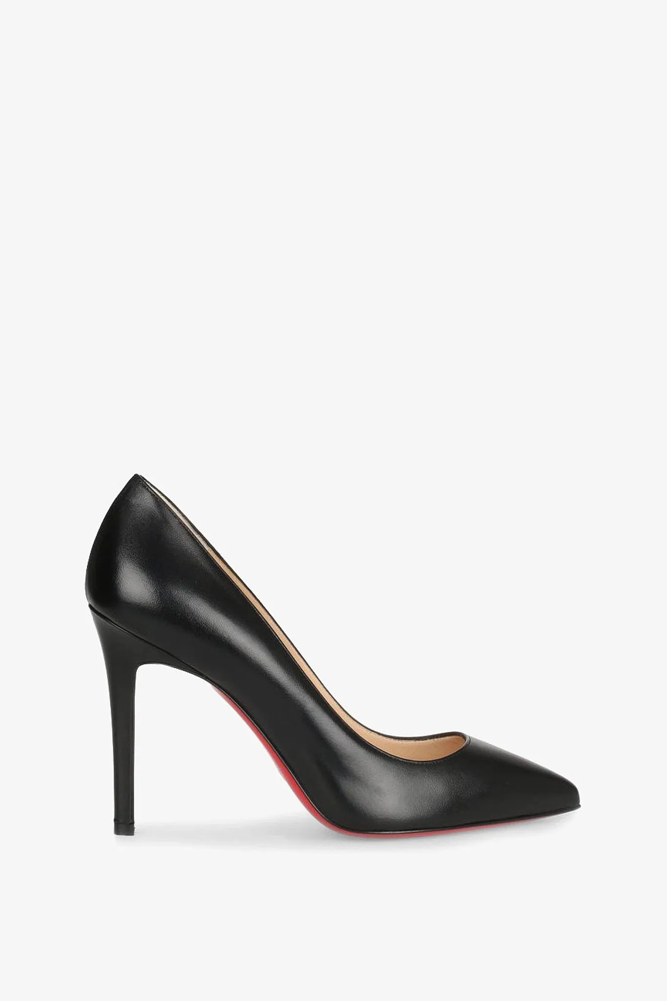 Pigalle 100 black leather pump