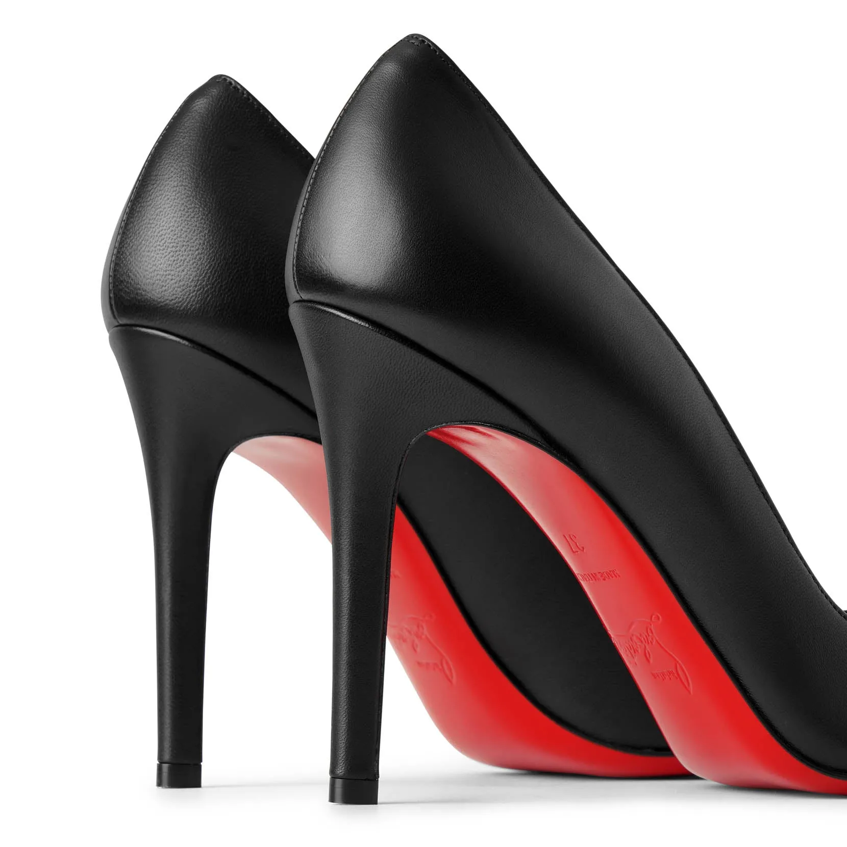 Pigalle 100 black leather pump