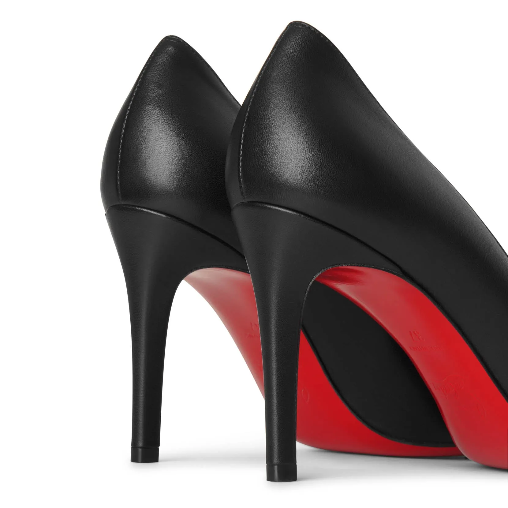 Pigalle 85 black leather pumps