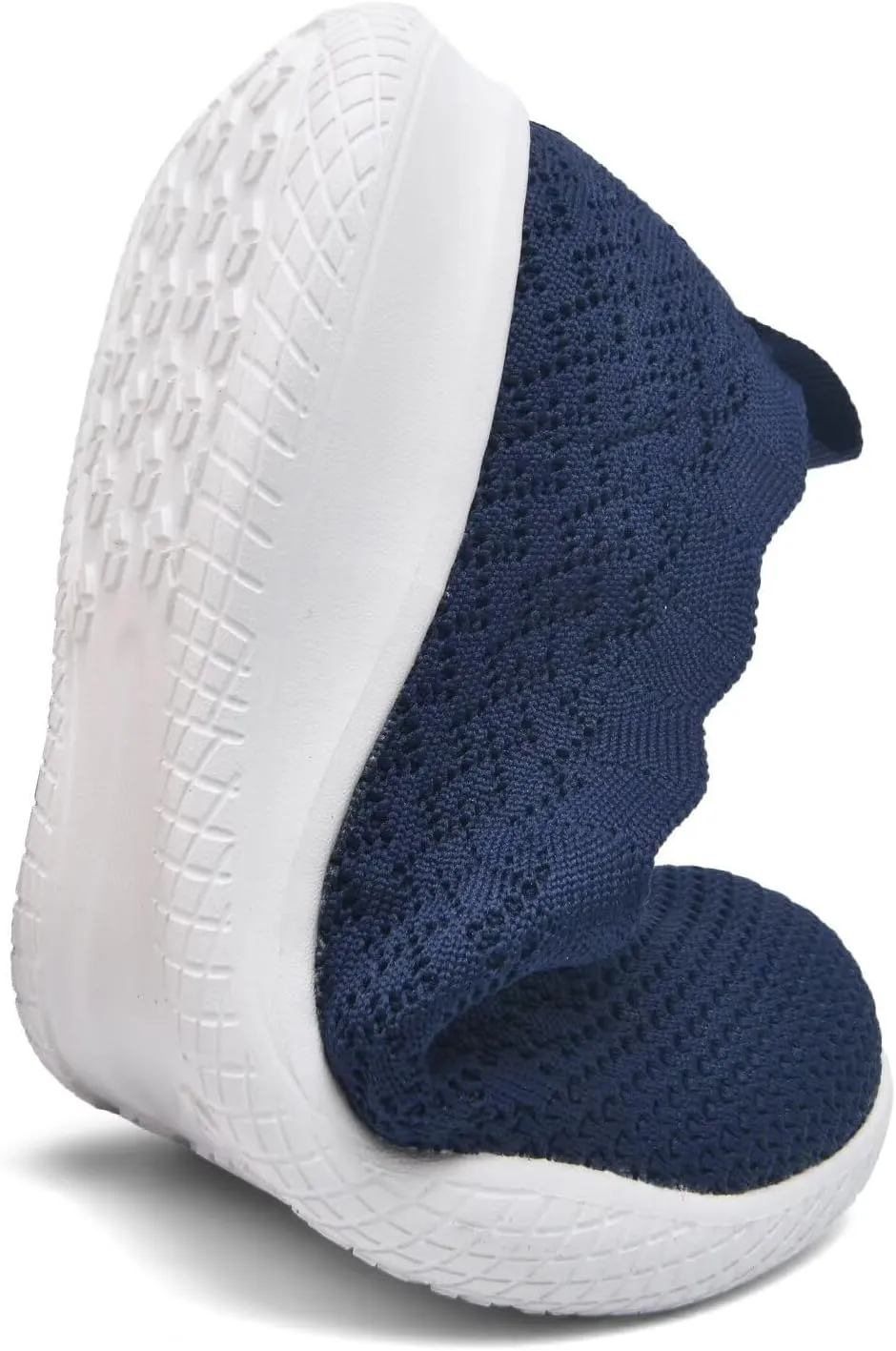 poemlady Women's Walking Shoes - Mesh Slip on Sneaker Knit Round Toe Casual Memory Foam Low Wedge Nurse Shoes for Work
