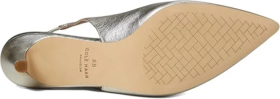 Pointed Dress Sling Heeled Positive reviews Soft Gold Haan Anniversary sale Toe Leather Kitten Vandam Pumps Cole