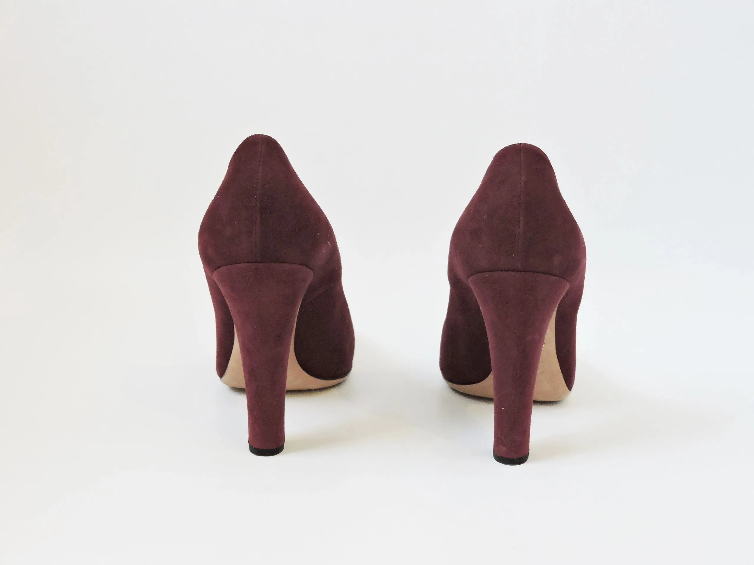 Prada Suede Pump Size 40 It (10 Us)