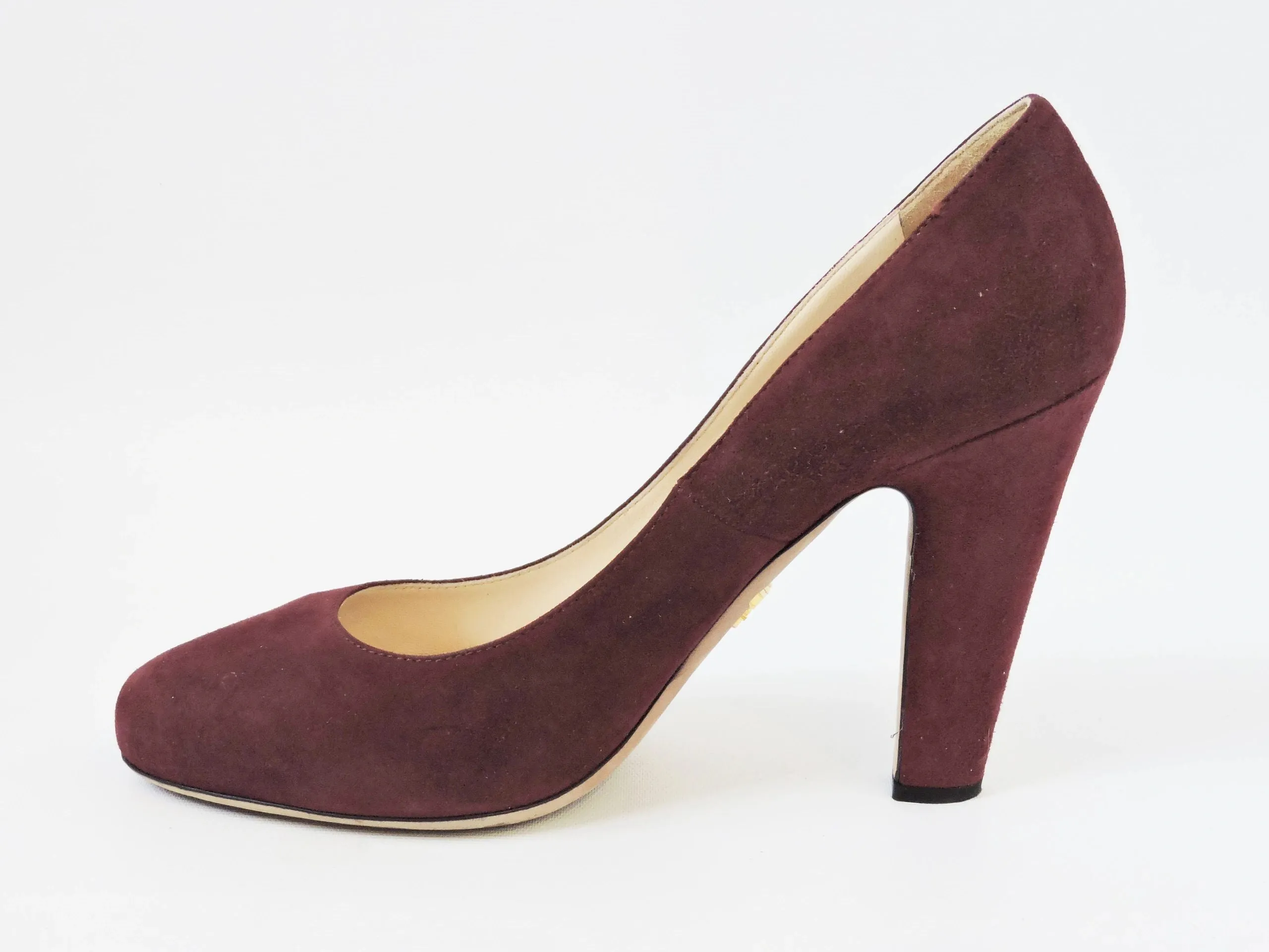 Prada Suede Pump Size 40 It (10 Us)