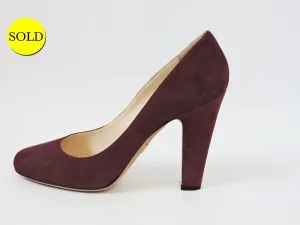 Prada Suede Pump Size 40 It (10 Us)
