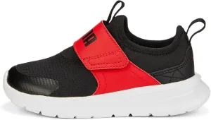 PUMA Unisex-Child Shoes Evolve Slip On Sneaker, Black-for All Time Red-White, 2 US Little Kid