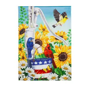 Pump Express shipping Suede Eco-friendly technology Patriotic House Flag