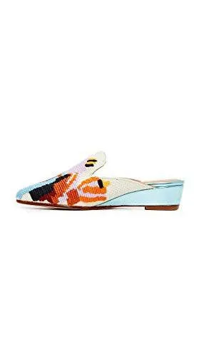 Rachel Comey Wald Mule, Eyes Needlepoint Embroidery, 8 M Us