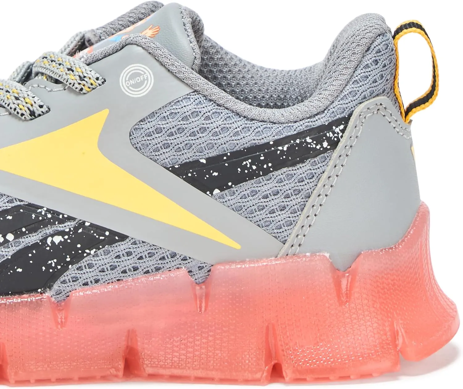 Reebok Baby-Boy's Blippi Kid's Zig N' Glow Elastic Lace Sneaker