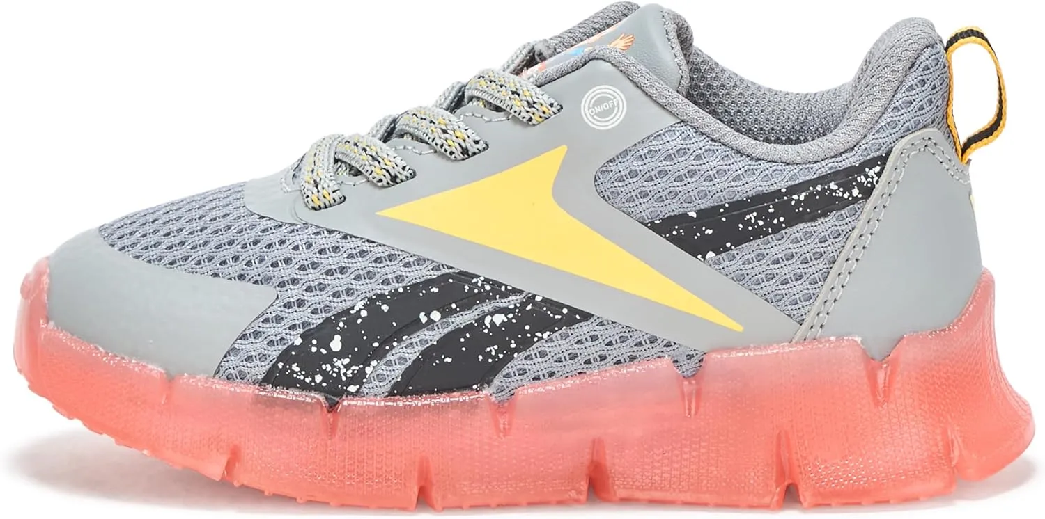 Reebok Baby-Boy's Blippi Kid's Zig N' Glow Elastic Lace Sneaker