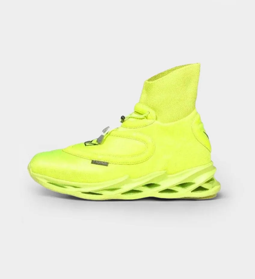RETIRED COLLECTIBLE MENS LUXE CUSHIONED HIGH TOPS LIGHTNING by TRONUS FOOTWEAR