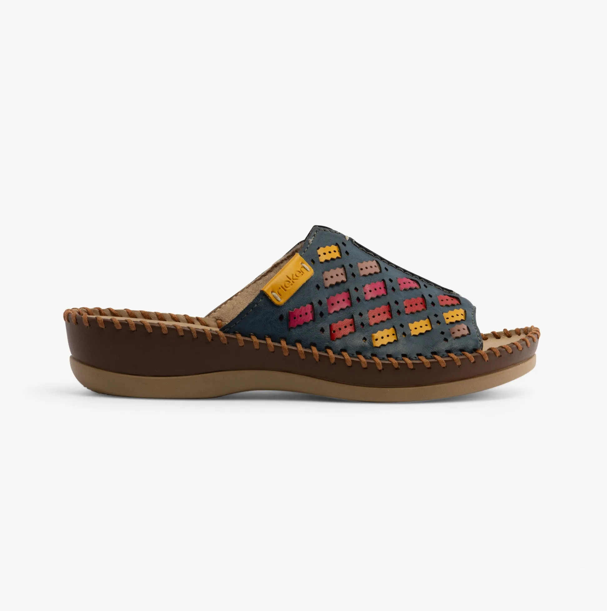 Rieker 61336-90 Womens Sandals Blue