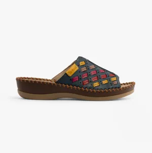 Rieker 61336-90 Womens Sandals Blue