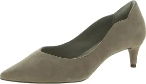 Rockport Noelle Back Scallop Pump New Khaki Suede 9 M (B)