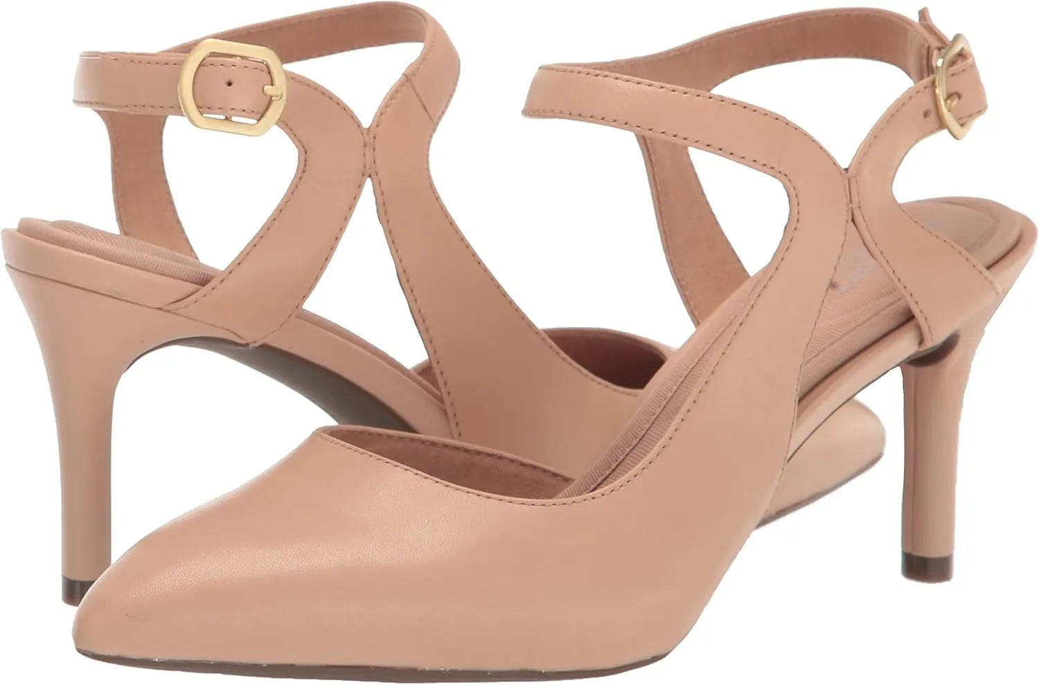 Rockport Women's Total Motion 75mmpth Cross Strap Pump
