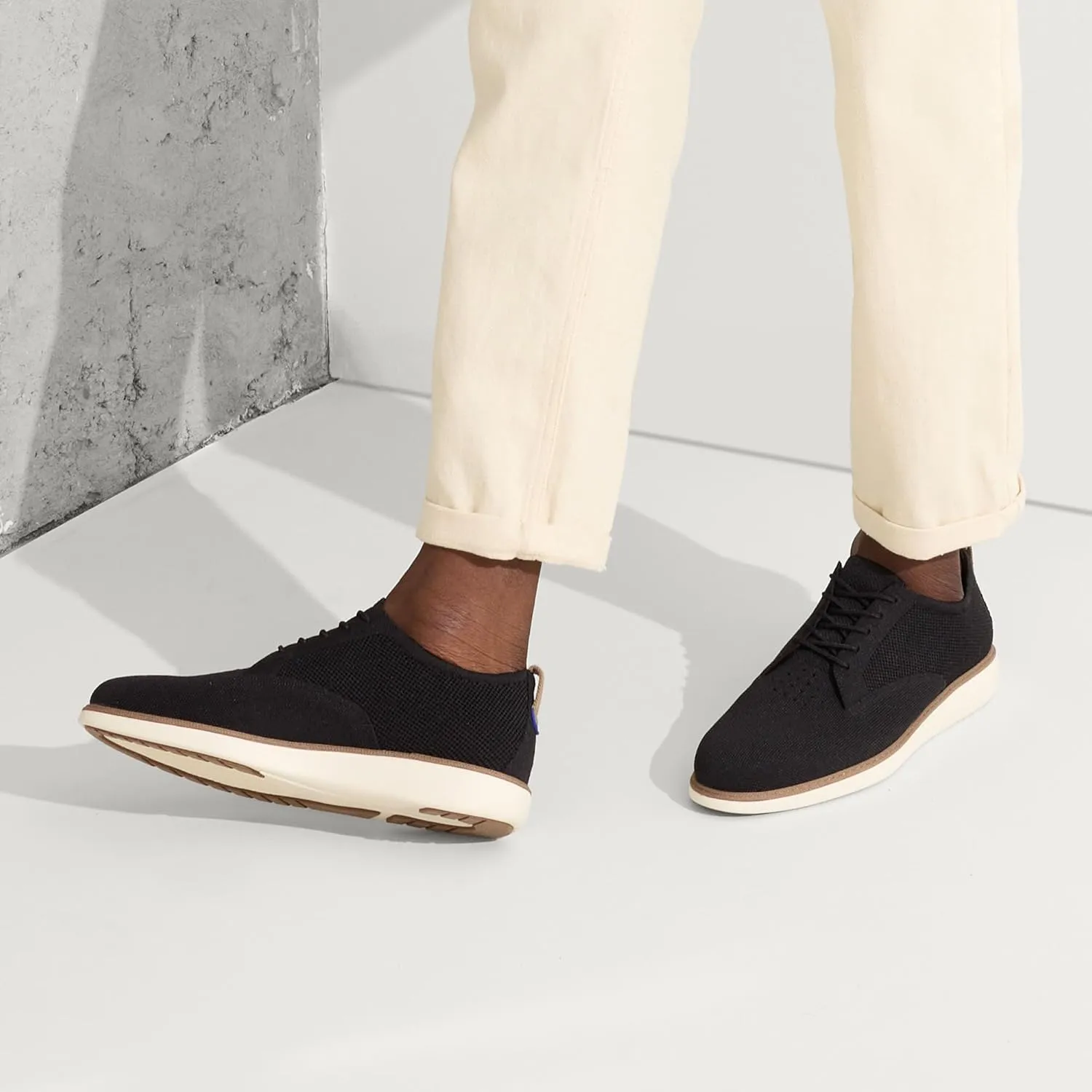 Rothy's Mens The Oxford Casual Dress Sneakers, Oxford Shoes, Made from Recycled Plastic Bottles & Machine Washable