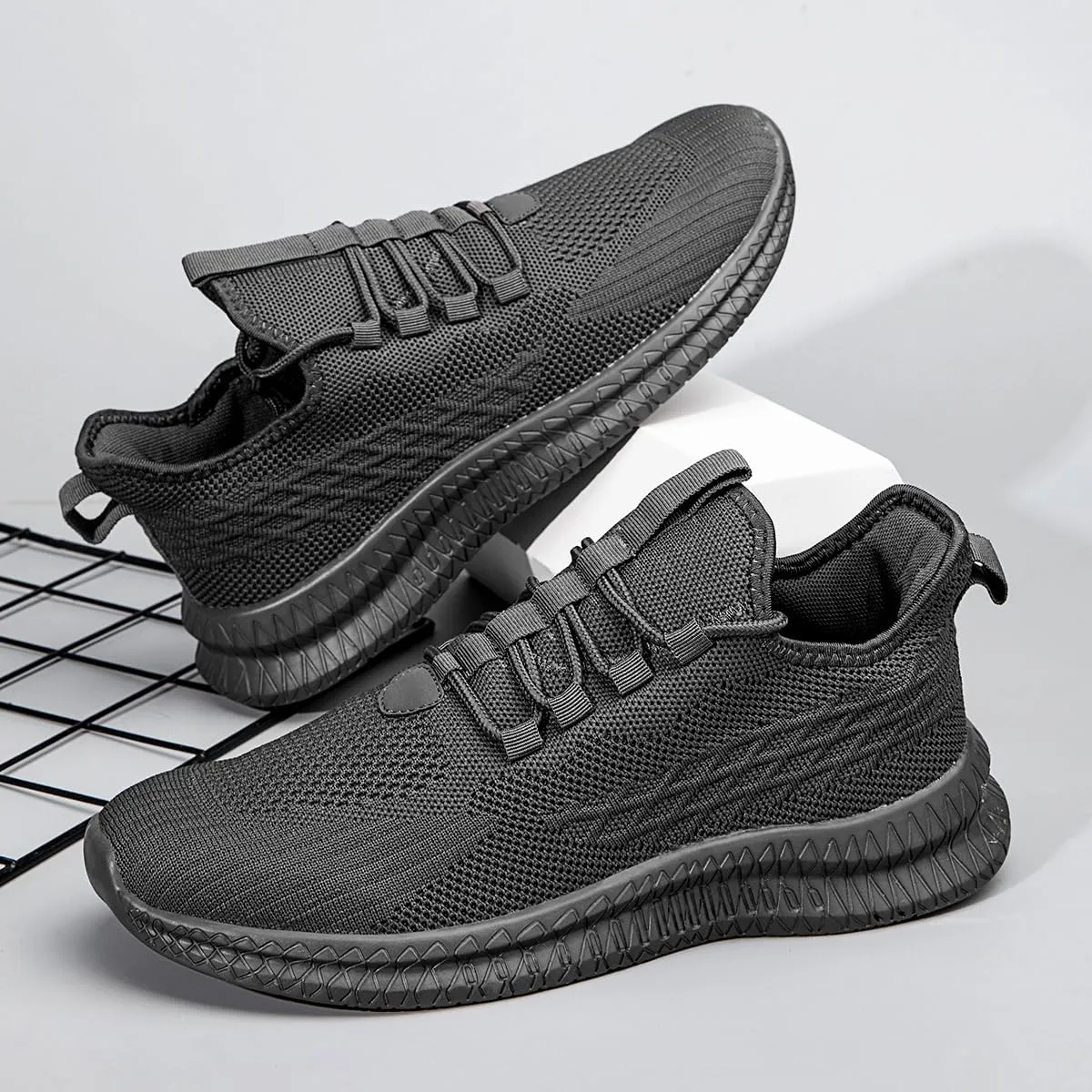 Running Shoes for Men Casual Slip on Tennis Walking Sneakers Lightweight Breathable Mesh Fashion Gym Athletic Sports Workout Shoes
