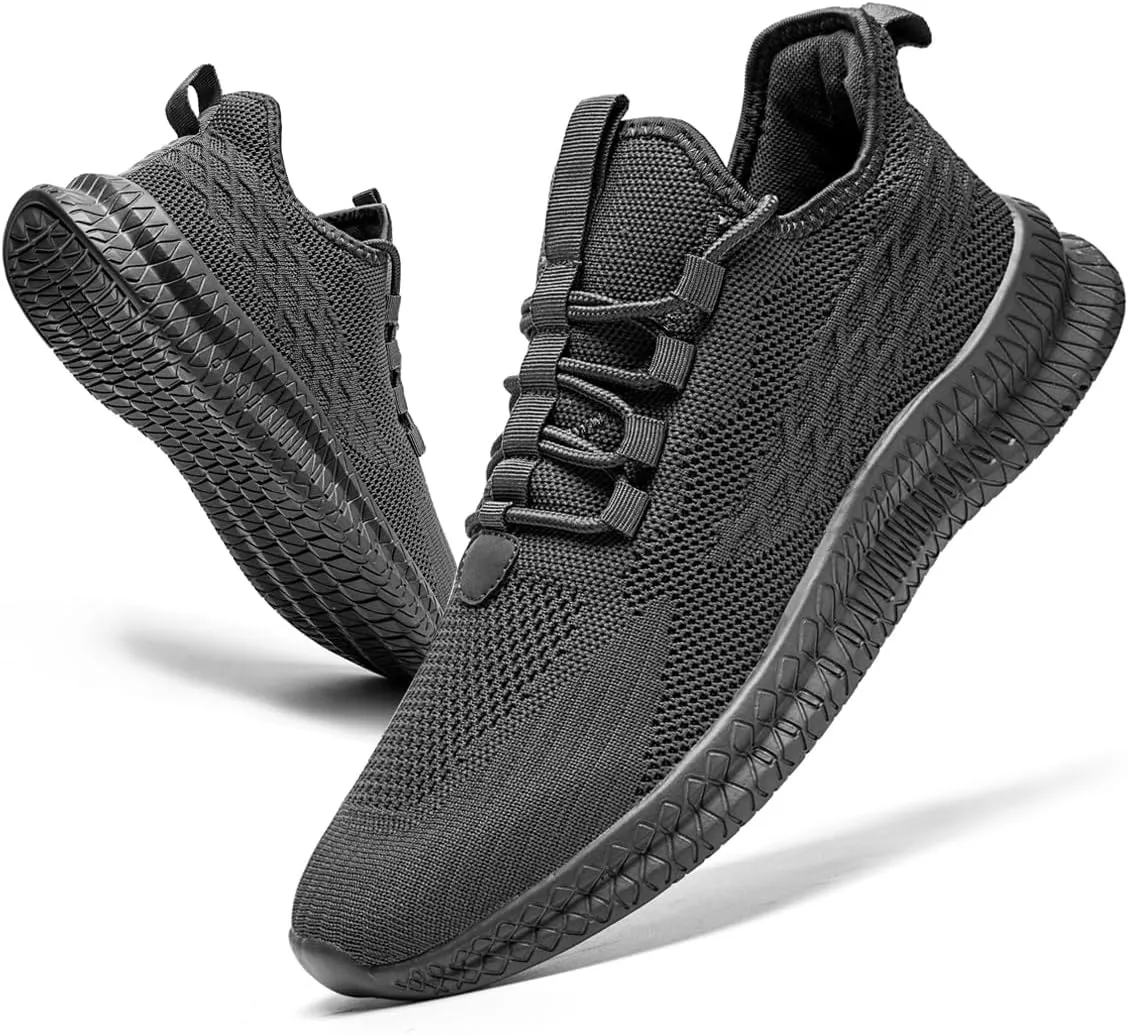 Running Shoes for Men Casual Slip on Tennis Walking Sneakers Lightweight Breathable Mesh Fashion Gym Athletic Sports Workout Shoes
