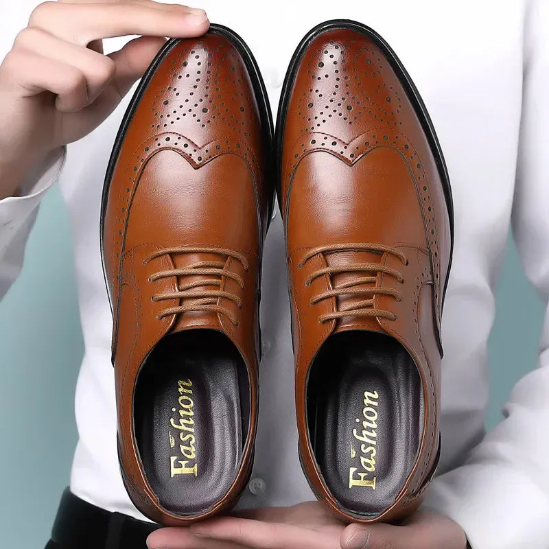 Sandpoint | Handcrafted Men's Calfskin Leather Oxford Brogue Dress Shoes