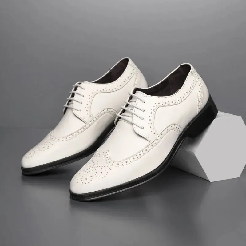 Sandpoint | Handcrafted Men's Calfskin Leather Oxford Brogue Dress Shoes