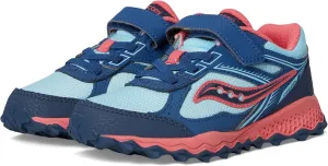Saucony Cohesion TR14 A/C Trail Running Shoes (Little Big Kid) Sneaker, Aqua/Coral, 4.5 US Unisex