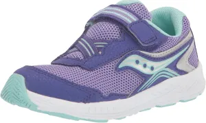 Saucony Ride 10 Jr Sneaker, Purple, 6 Wide US Unisex Little_Kid