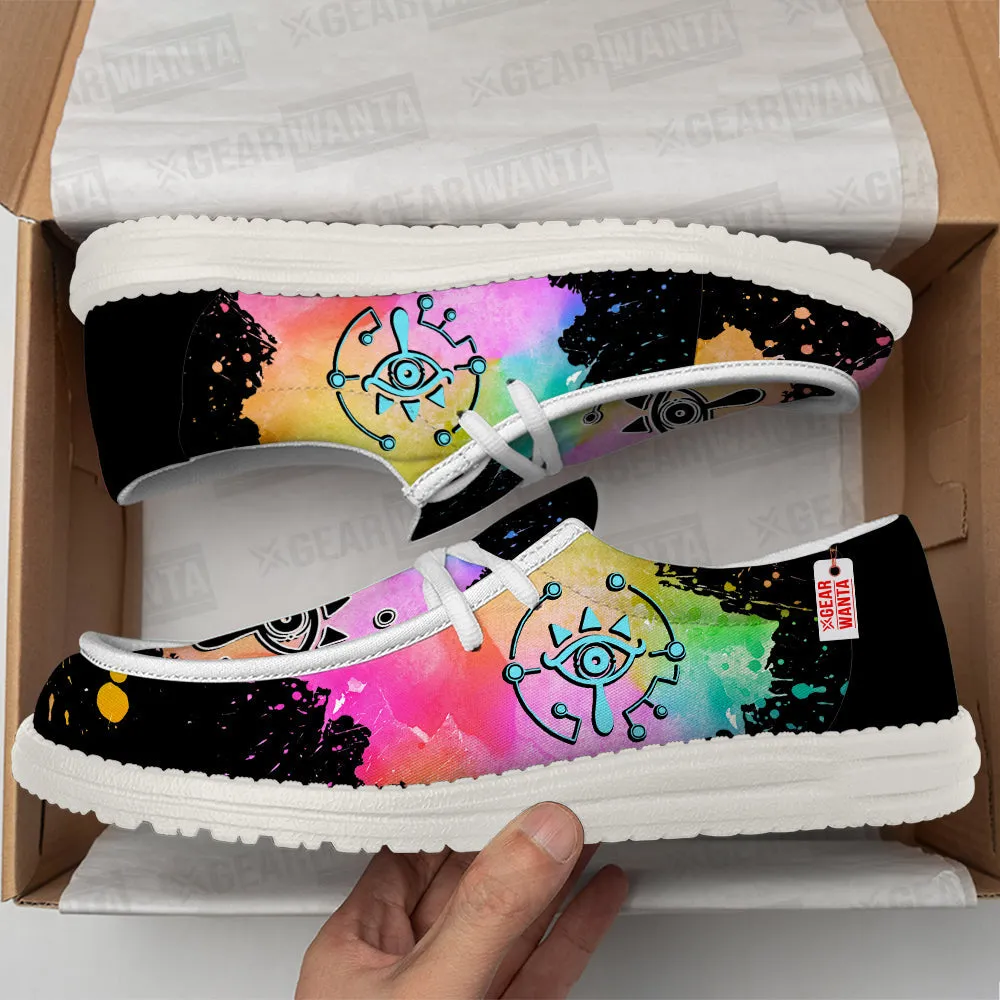 Sheikah Symbol Canvas Loafer Shoes