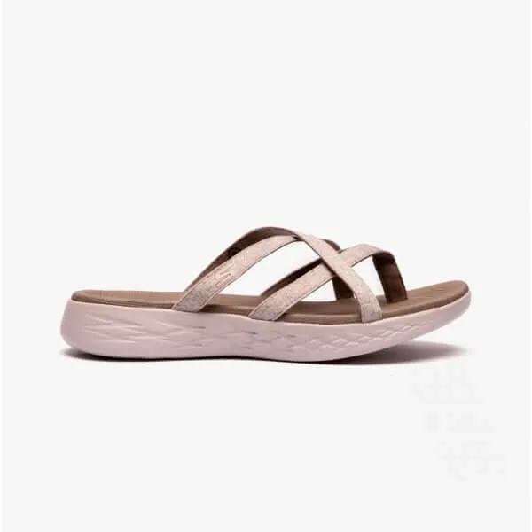 Skechers 140004/TPE ON-THE-GO 600 - DAINTY Womens Strappy Sandals Brown