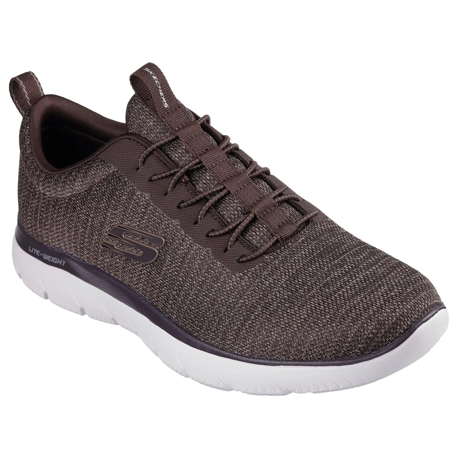 Skechers Mens Summits Sorenz Brown/Black Slip On Vegan Shoes