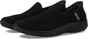 Skechers Modern Comfort Women's Women's Reggae Fest-Fantasy Hands Free Slip-Ins Sneaker, Black, 5