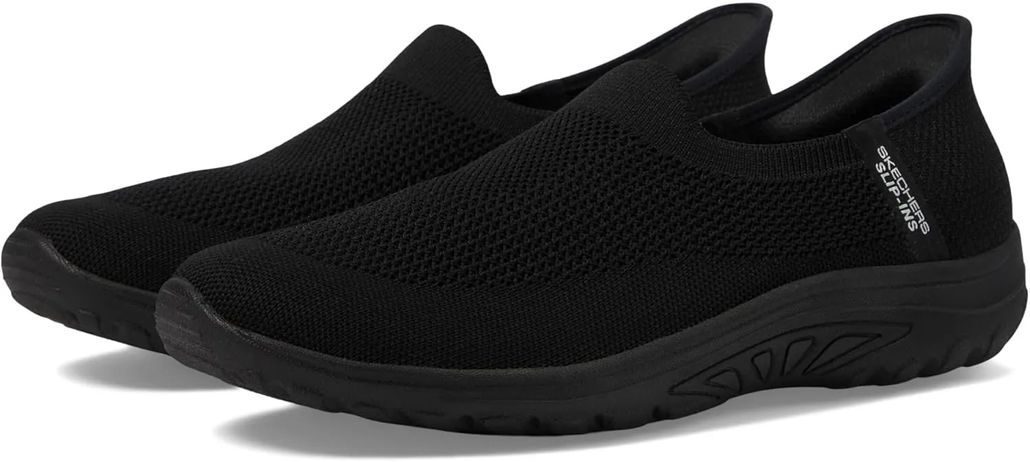 Skechers Modern Comfort Women's Women's Reggae Fest-Fantasy Hands Free Slip-Ins Sneaker, Black, 5