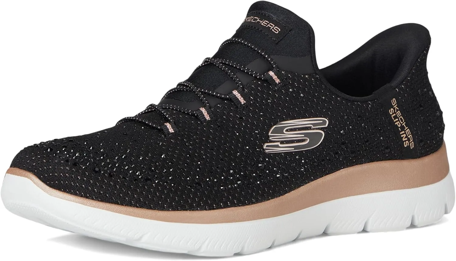 Skechers Women's Summits Brilliant Shine Hands Free Slip-ins Sneaker