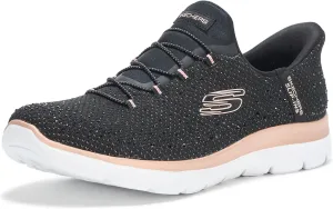 Skechers Women's Summits Brilliant Shine Hands Free Slip-ins Sneaker