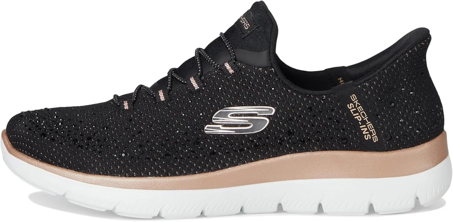 Skechers Women's Summits Brilliant Shine Hands Free Slip-ins Sneaker