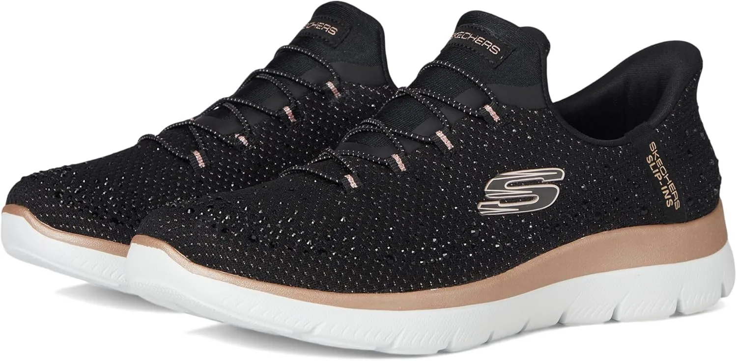 Skechers Women's Summits Brilliant Shine Hands Free Slip-ins Sneaker